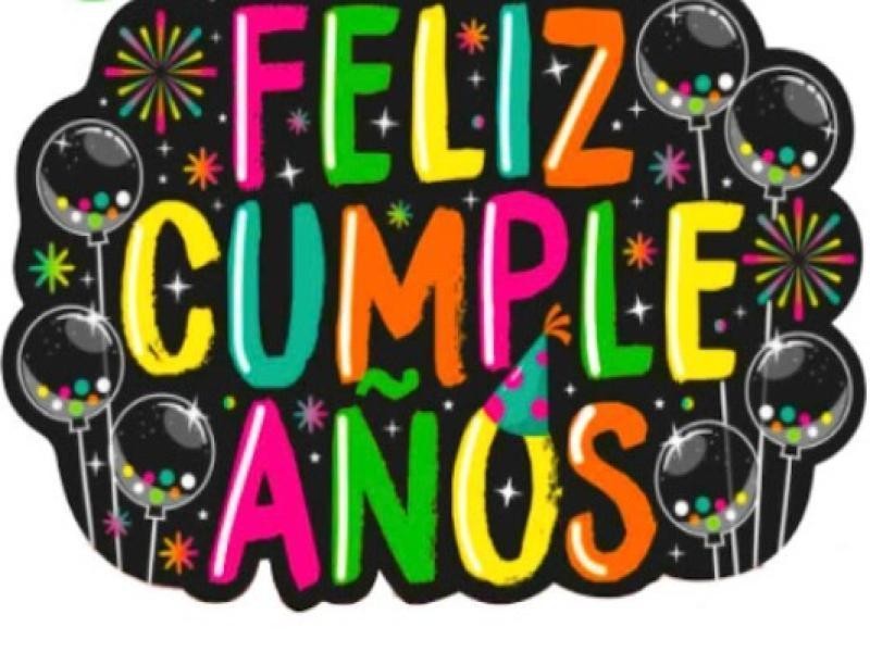 LETRERO MEGA CUMPLEAÑOS NEON 1849 PADI BOLSA C1 PZA. E.25