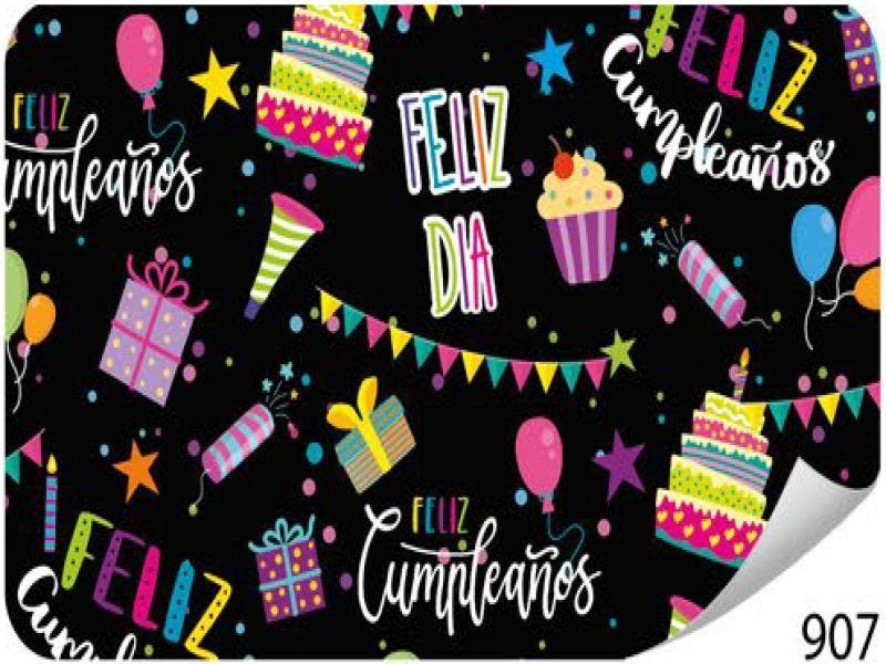 PAPEL COUCHE CUMPLEAÑOS PADI 50X70 CM. E.25 C500