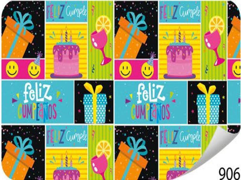 PAPEL COUCHE CUMPLEAÑOS PADI 50X70 CM. E.25 C500