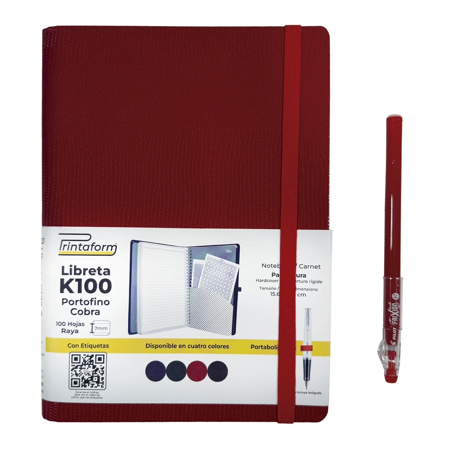 LIBRETA K100 PORTOFINO COBRA 100H. RAYA KPFCORY.23 C.12