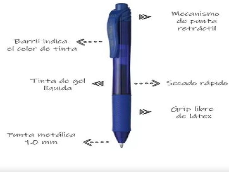 BOLIGRAFO GEL ENERGEL BL110 PENTEL 1.0MM RT AZUL .E12576