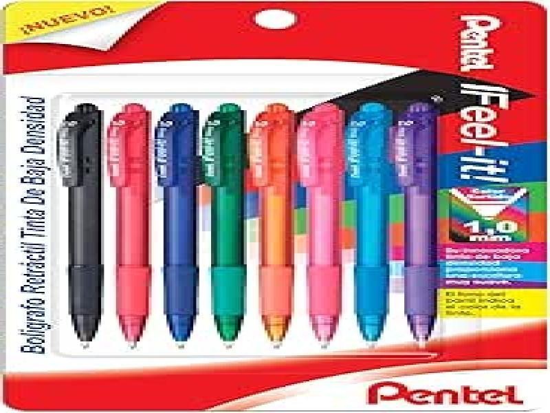 BOLIGRAFO FEEL-IT BX420 1.0MM C8 COL. SURT. PENTEL 1 C6