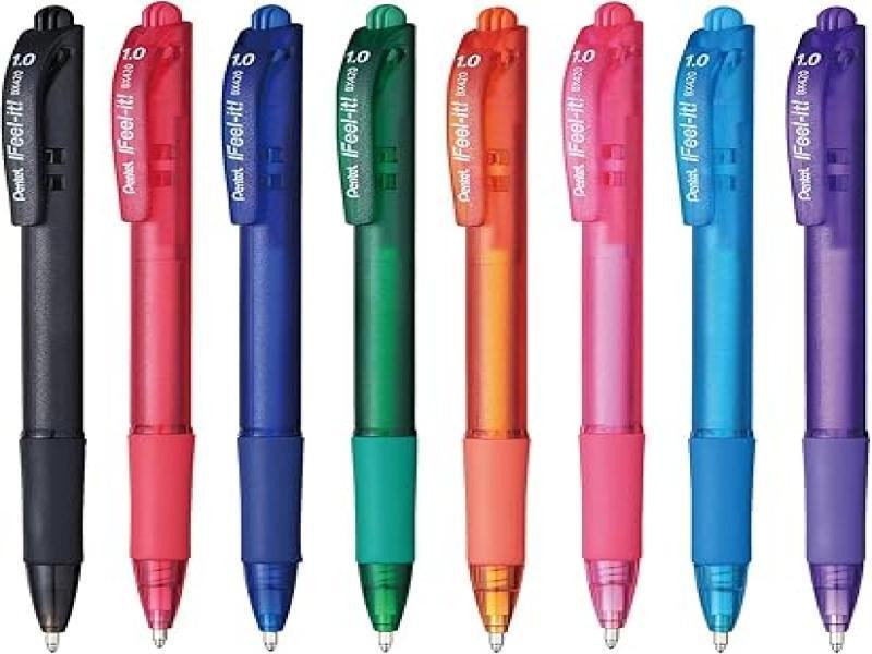 BOLIGRAFO FEEL-IT BX420 1.0MM C8 COL. SURT. PENTEL 1 C6