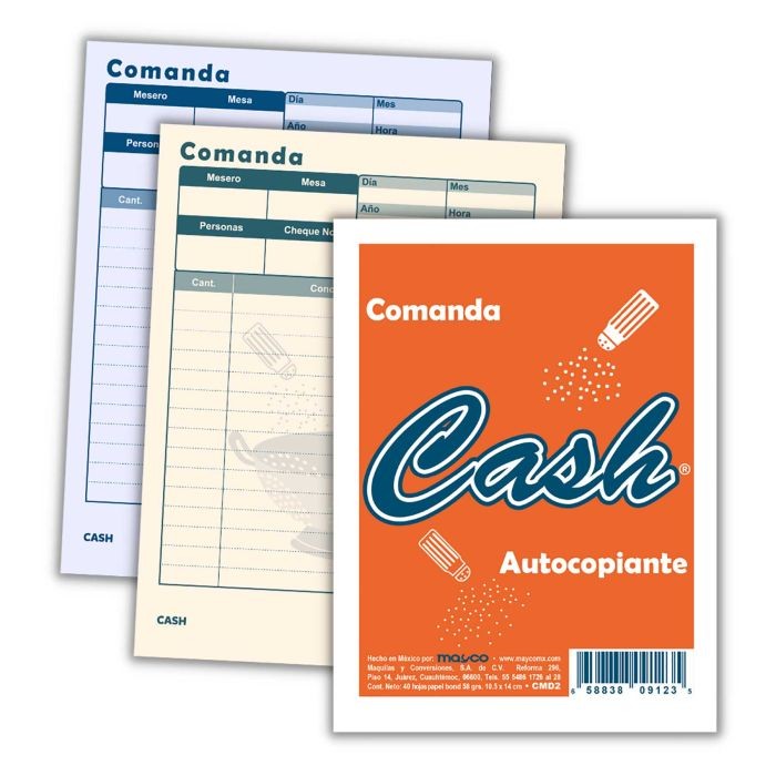 COMANDA 18 CTA. DUPLICADO AUTOCOP. 40H. CASH E.10 C.200