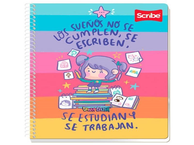 CUADERNO PROF. VANIA BACHUR SCRIBE 1833 C7 ESP. 90H. C24