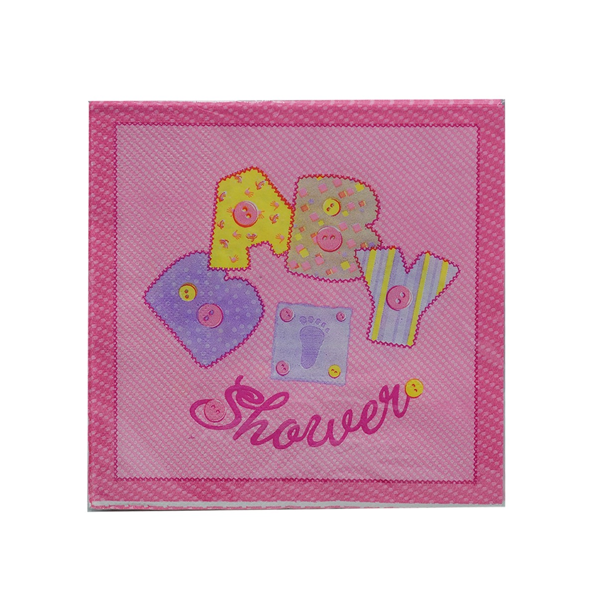 SERVILLETAS DEC. DE PAPEL BABY SHOWER PAQ. C20 PZA C.10