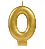 VELA NUMERO 0 DORADO METALICO GRANMARK C.12