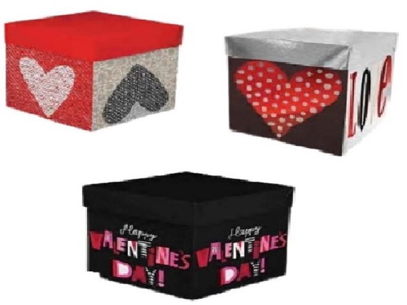 CAJA CUBO AMOR CDISEÑO GOSTECH 2 28X28X26CM. E.10