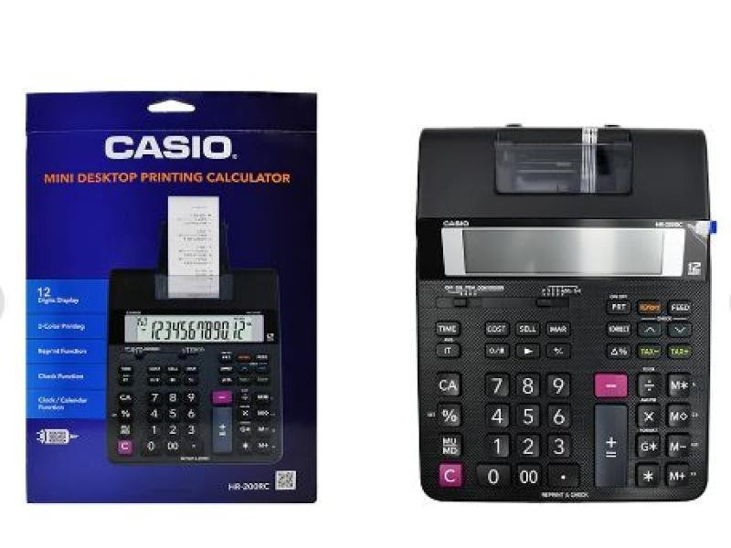 CALCULADORA ESCRIT. CROLLO CASIO HR-200RC C4
