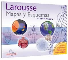 LIBRO MAPAS Y ESQUEMAS 4 A 6 PRIM. 1162 LAROUSSE C.80