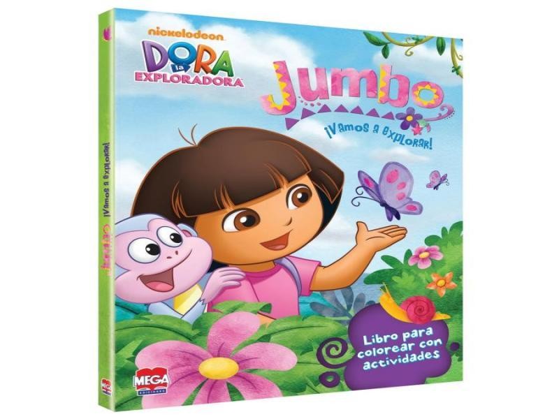 LIBRO PCOLOREAR JUMBO DORA MEGA 1T 6541 C.28
