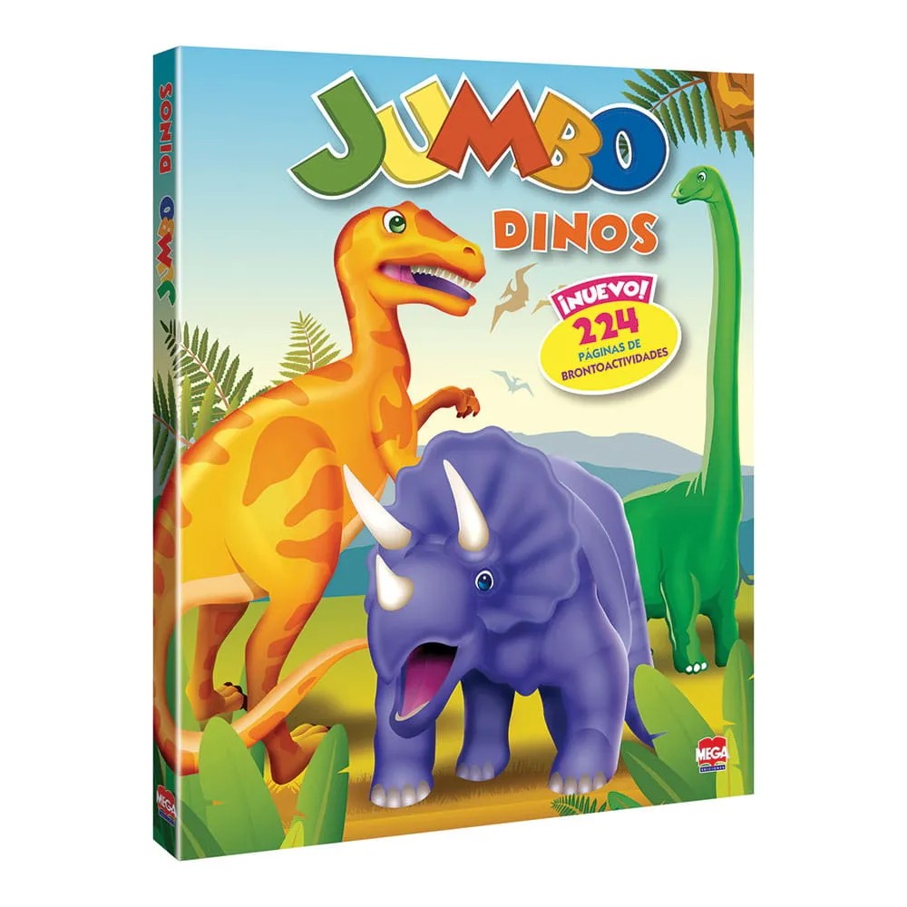 LIBRO PCOLOREAR JUMBO DINOS 6772 LAROUSSE 2 TIT C.26