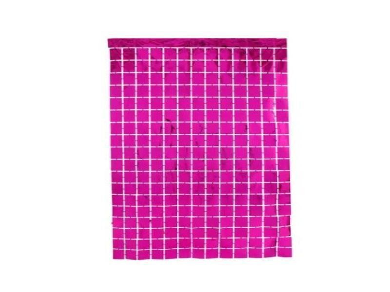 CORTINA METALICA PANEL MAGENTA FIESTA 91X240 E.10