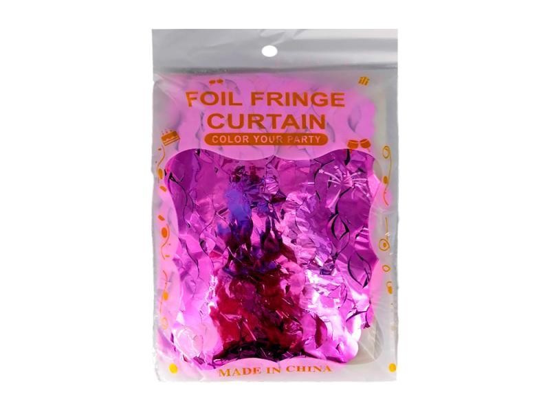 CORTINA METALICA ONDAS MAGENTA FIESTA E.12
