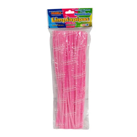 LIMPIAPIPAS BOL. C100 PZ. ROSA PASTEL PASCUA C.100