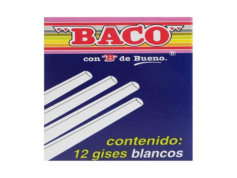 GIS MOLDEADO CAJA C12 BLANCO BACO C.100