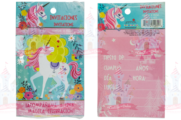 INVITACION SSUAJE UNICORNIO GRANMARK SS PAQ. C8 C.24