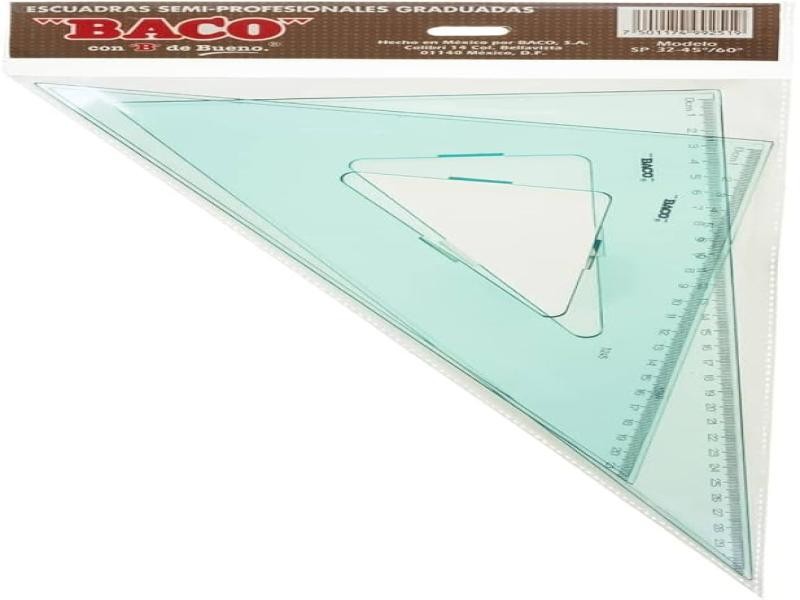 JGO. ESCUADRAS SEMIPROF. 28CM. 4560 BACO CG. SB. BL.E1