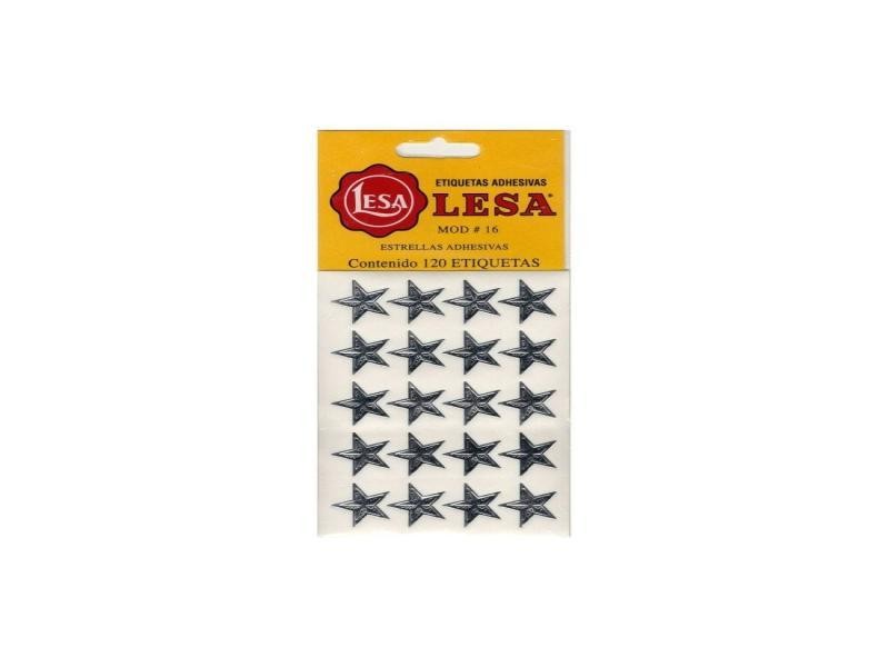 ESTRELLA ADHE. 16LESA MED.PLATA BOLSA C100 PZA C.10