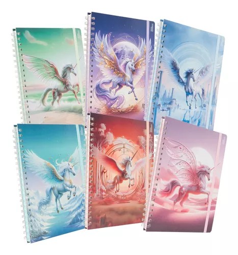 CUADERNO BOOK UNICORNIO PRINTAFORM RAY ESP.100H. C.12