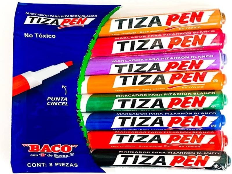 MARCADOR PPIZ. GRUESO EST.C8 TIZAPEN BACO PLAST. C.36
