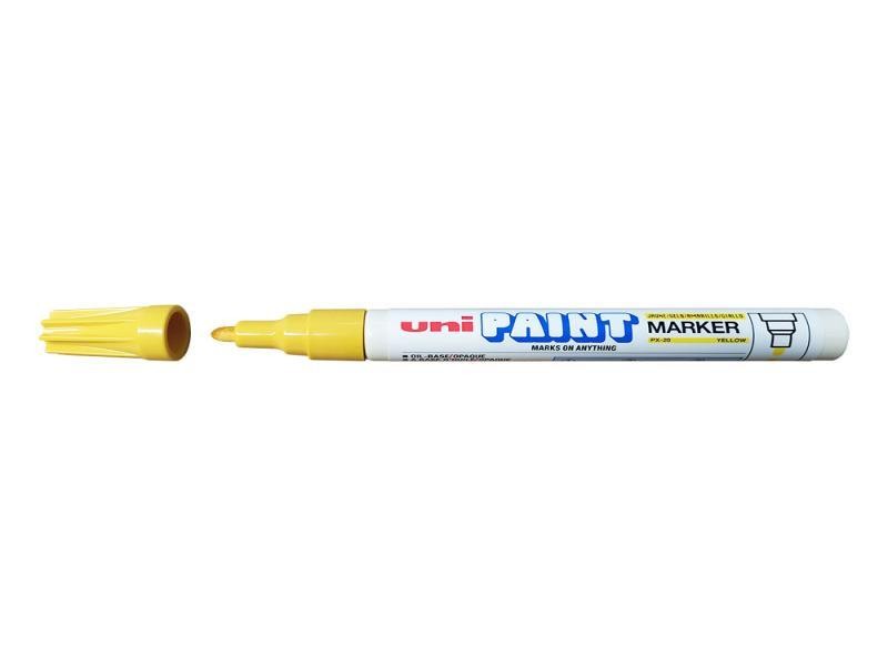 MARCADOR PERM. DELG. UNI-PAINT PX20 PRED. AMAR. E12C144