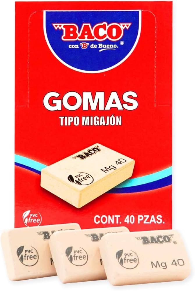 GOMA MIGAJON MG 40 BACO 5.5X2.0 E.40 C.800