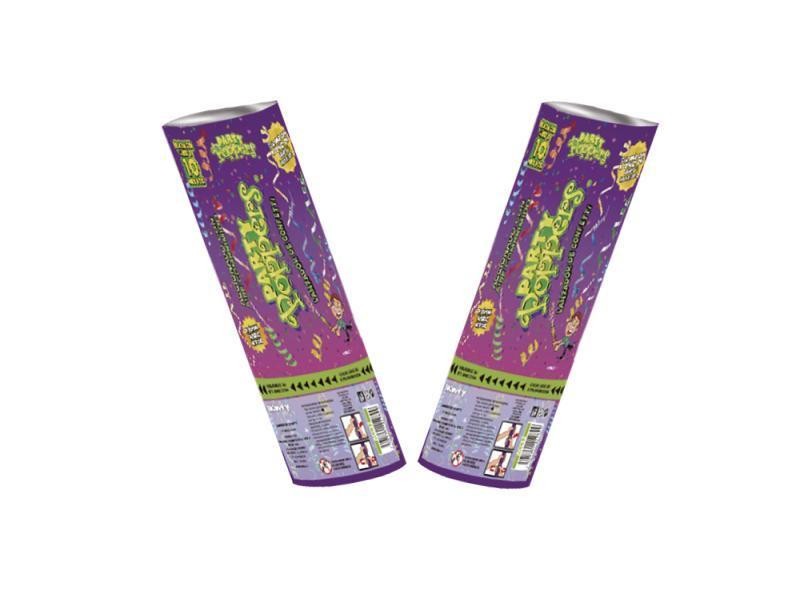 PARTY POPPERS ESTRELLA MET. PLATA 40CM PARTY E12
