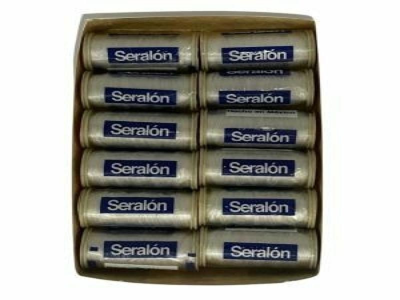 HILO SERALON DE COSTURA 200MTS GRIS 348 CAJA C12 C44