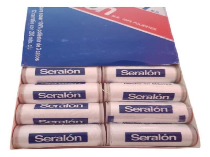 HILO SERALON DE COSTURA 200MTS HUESO 3000 CAJA C12 C44