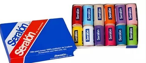 HILO SERALON DE COSTURA 200MTS MODISTACLAROS CAJA C12 C44
