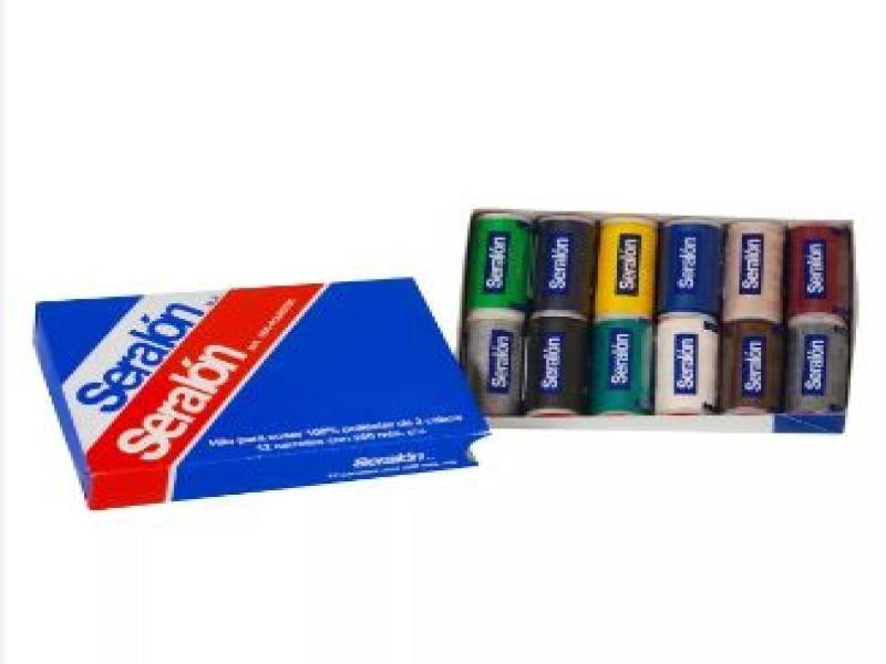 HILO SERALON DE COSTURA 200MTS SASTREOBCUROS CAJA C12 C44