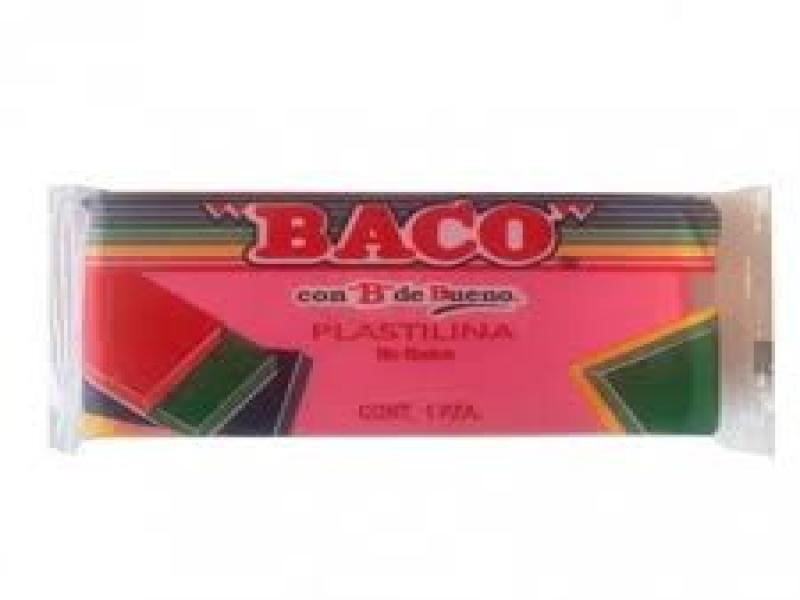 PLASTILINA BACO 180G ROSA MEXICANO C100
