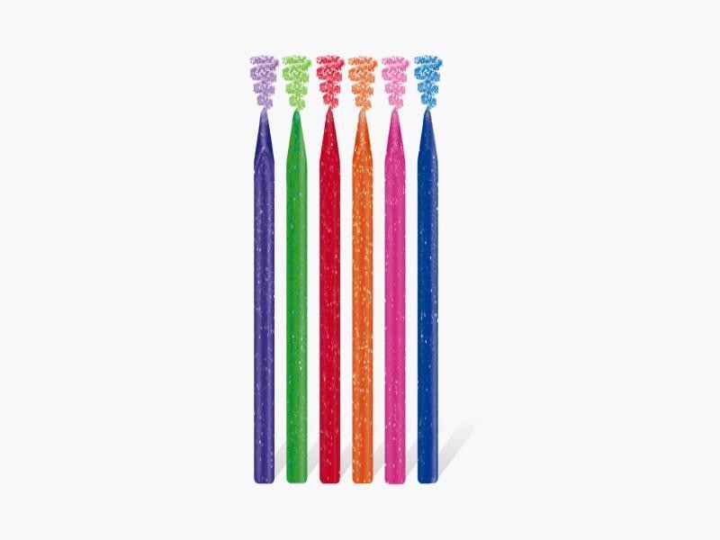 CRAYONES EST.C6 PELIKAN TRIANG. JUMBO GLITTER E6