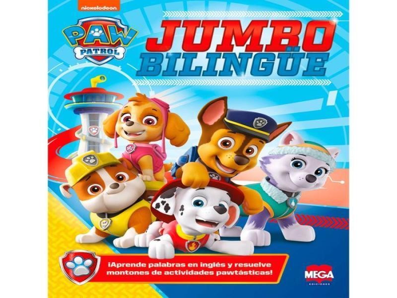 LIBRO P COLOREAR JUMBO ACTIV. BILINGUE PAW PATROL 5521 C.38