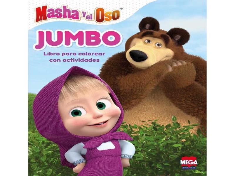 LIBRO P COLOREAR JUMBO ACTIV. MARSHA Y EL OSO 5509 C.28