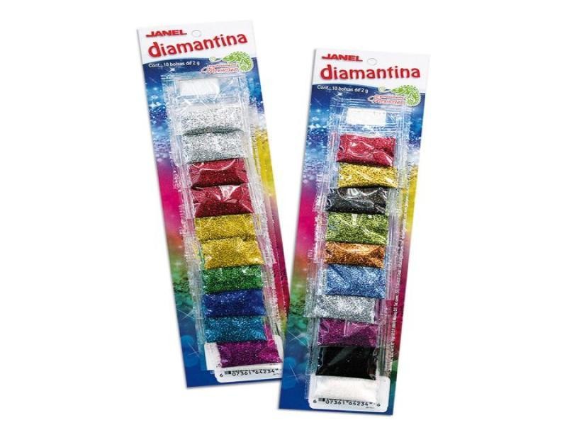 DIAMANTINA CARTON C10 BOL. 2.0G. JANEL SURT. E.50