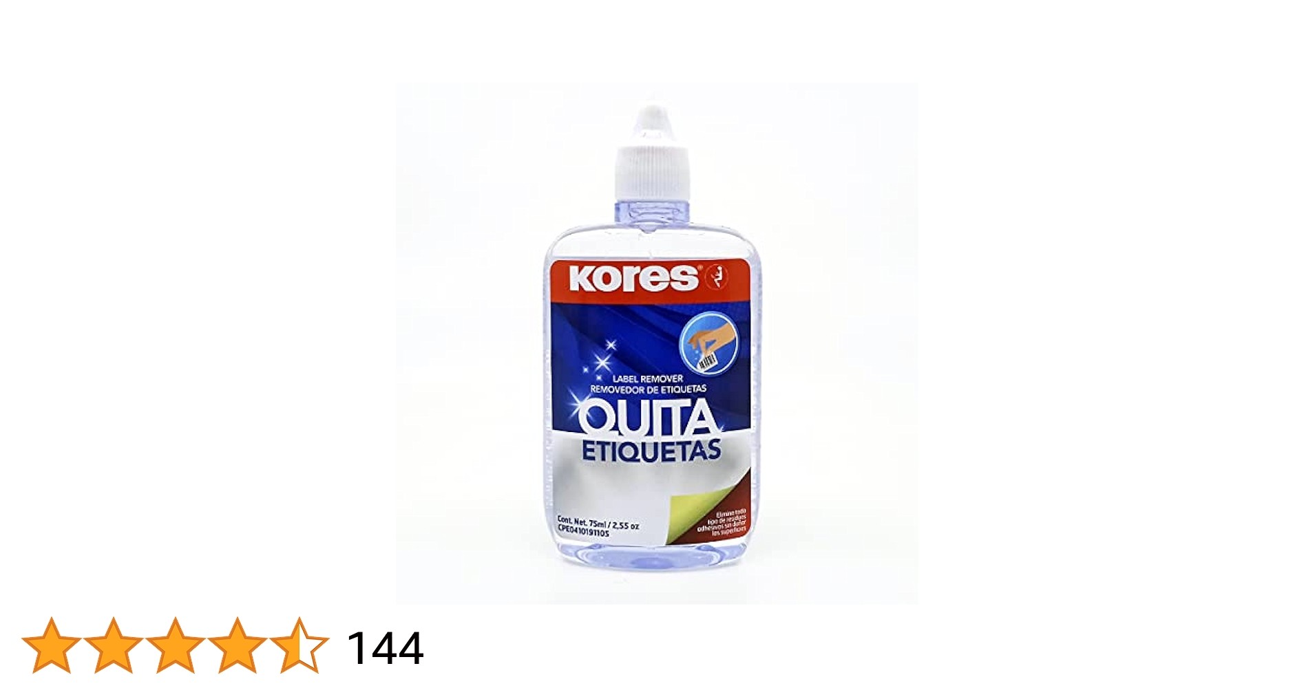 LIQUIDO QUITA ETIQUETAS Q-E75 KORES 75ML. E.12