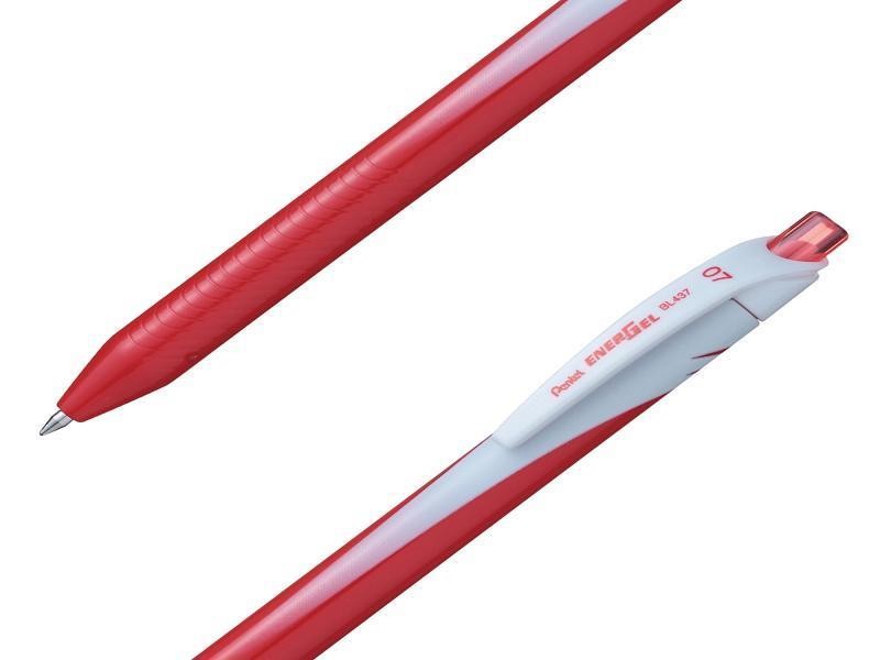 BOLIGRAFO GEL ENERGEL BL437B PENTEL 0.7MM RT ROJO 12576