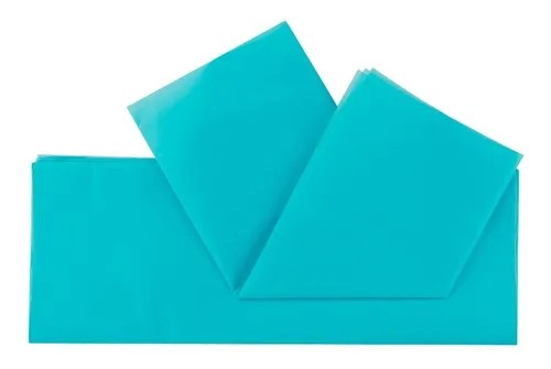 PAPEL CHINA 50X75 CM. AZUL TURQUESA E.100 C.1000