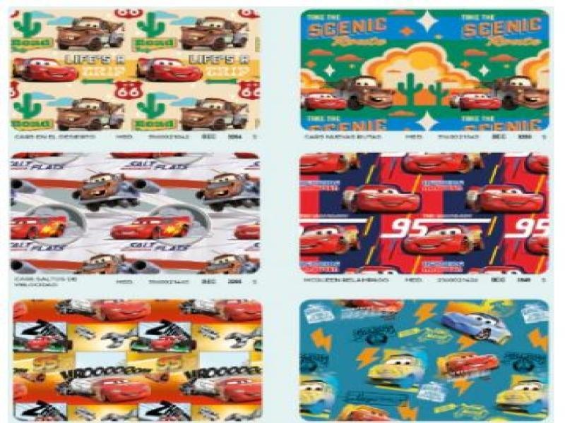 PAPEL COUCHE CARS DIPAK 50X70 VMOD.E.25 C.500