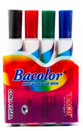 MARCADOR AGUA GRUESO EST.C4 BACOLOR C.72