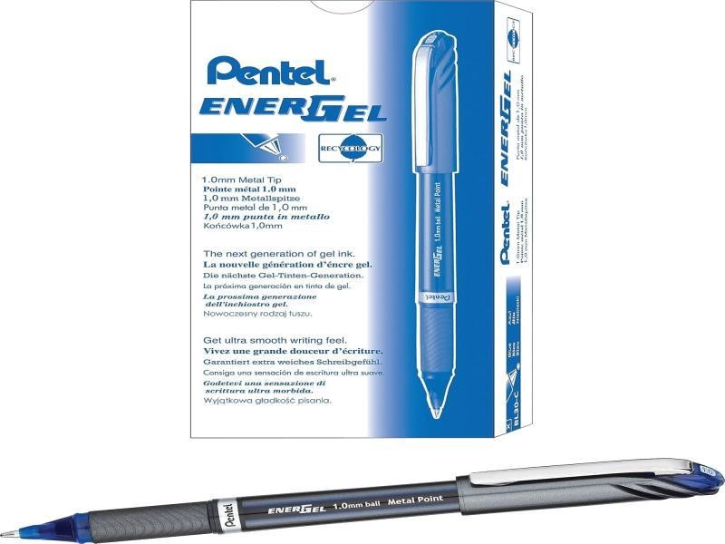 BOLIGRAFO GEL ENERGEL BL30C PENTEL 1.0 AZUL E.12
