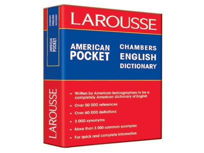 DICCIONARIO AMERICAN POCKET CHAMBERS INGLES 1595 C.56