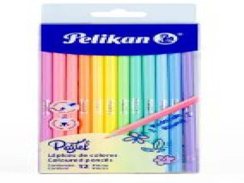 COLORES EST. C12L. PELIKAN PASTEL REDONDO C40