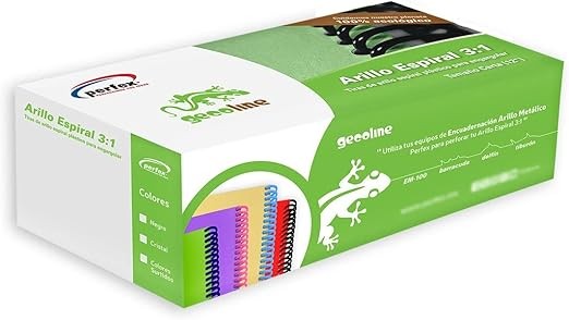 ARILLO PLAST. ESPIRAL 3:1 12MM NGO PERFEX CJ.C98 C.8
