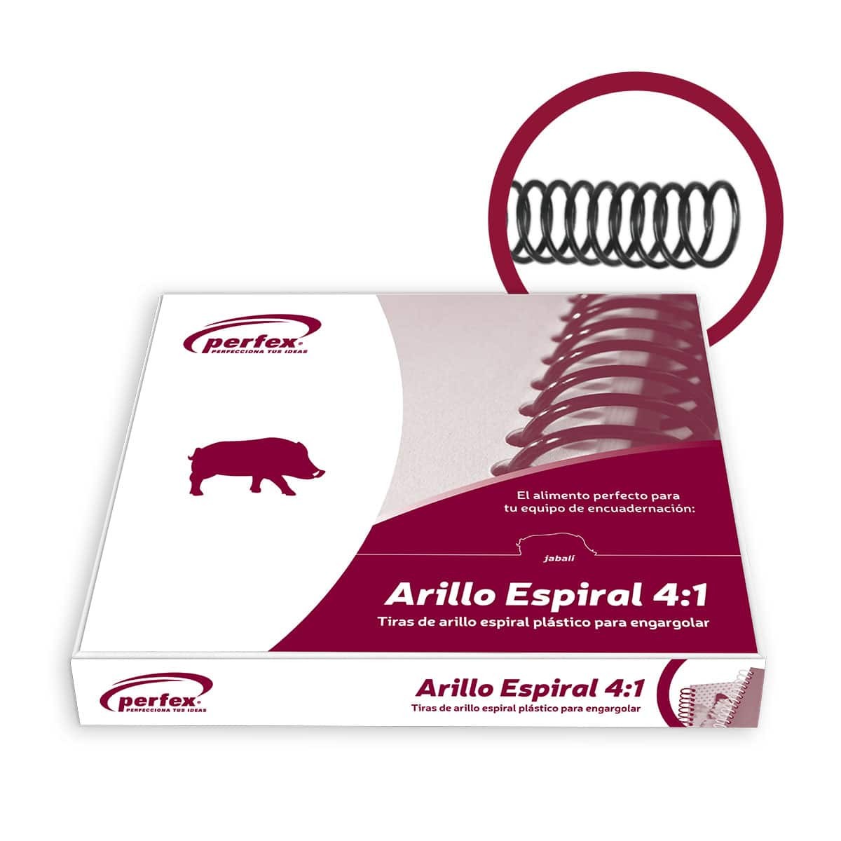 ARILLO PLAST. ESPIRAL 4:1 18MM NGO. PERFEX CJ.C40 C.10