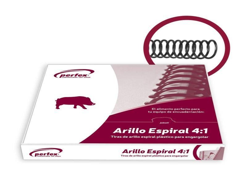ARILLO PLAST. ESPIRAL 4:1 10MM NGO. PERFEX CJ. C90 C.10