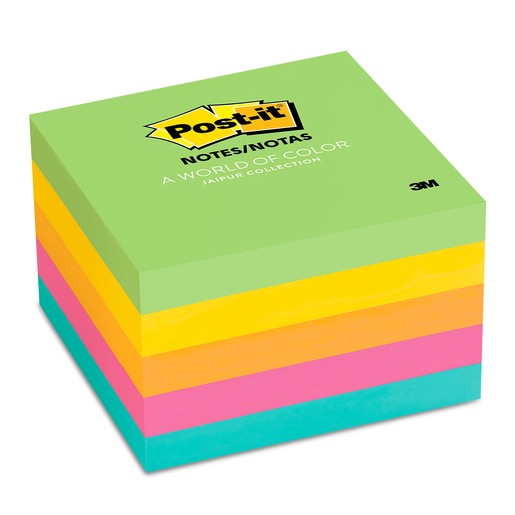 NOTAS ADH. 3X3 POST-IT 654 SSHT 90H COLORES E6