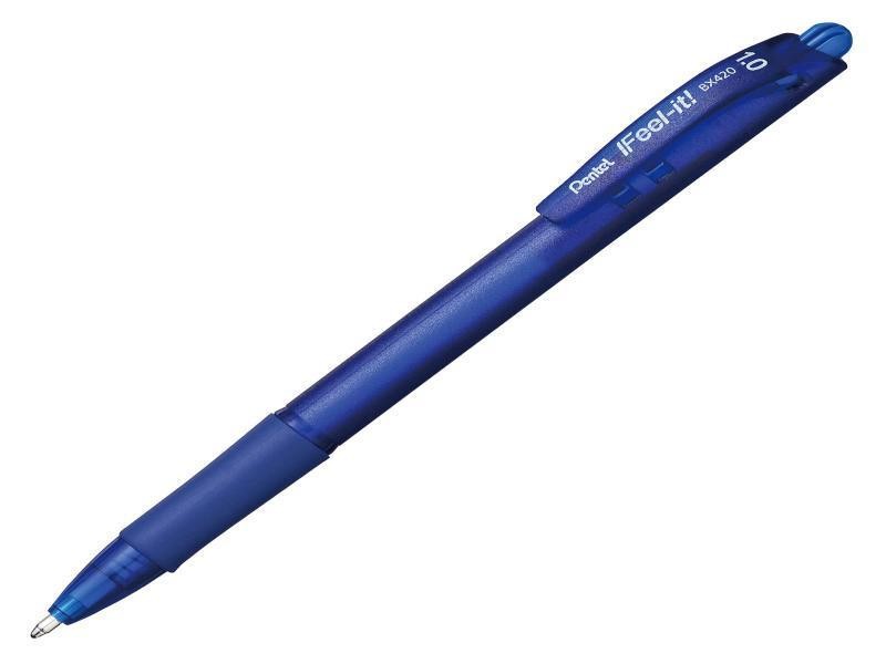 BOLIGRAFO FEEL-IT BX420 1.0MM AZUL PENTEL E.12 C.1152